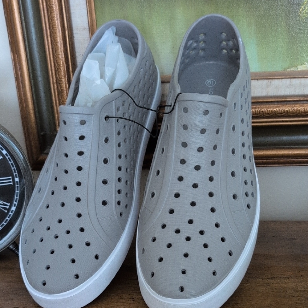 London Fog Perforated Gray Men's Sneakers